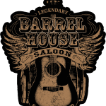 A picture of the barrel house saloon logo.